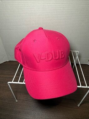 Volkswagen V-DUB Embroidered Hot Pink Baseball Cap